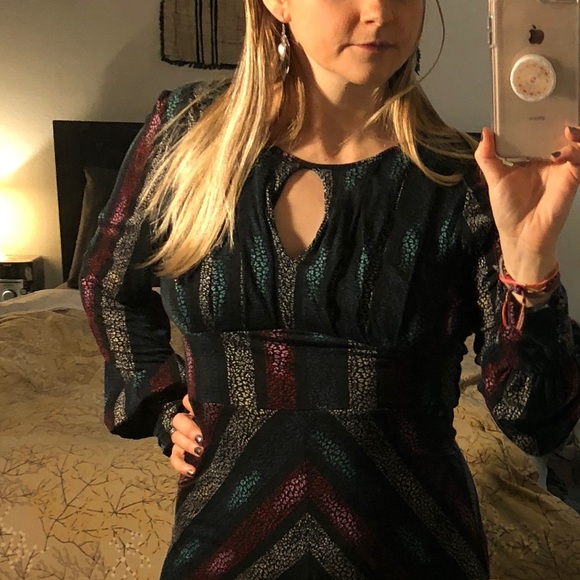 Free People Retro Flair Dress Size 12 - Picture 8 of 8